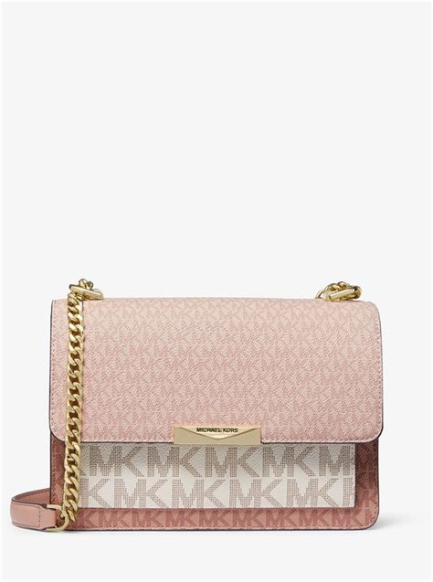 michael michael kors jade large tri-color logo crossbody bag|Michael Kors Jade Large Tri.